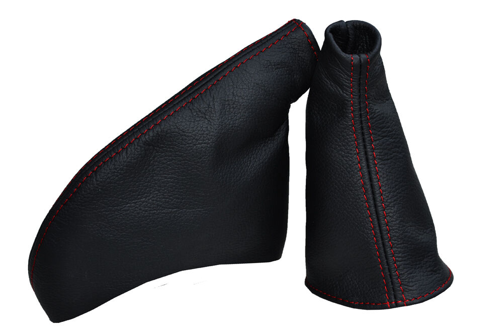 RED DOUBLE STITCH FITS HONDA CIVIC EP3 TYPE R 2001-2005 GEAR HANDBRAKE GAITER