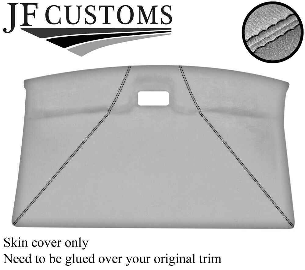 BLACK STITCH FRONT ROOF HEADLINING LIGHT GREY LUXE COVER FOR VW T4 TRANSPORTER