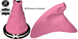 PINK REAL LEATHER GEAR & HANDBRAKE GAITER FITS FORD FIESTA MK6 2002-2008