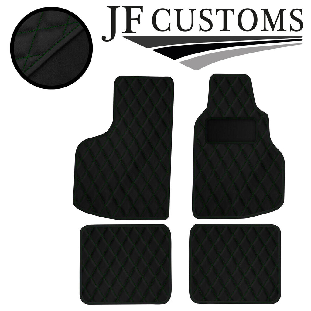 D GREEN DIAMOND VINYL 4XTAILORED FLOOR CARPET FOR VW GOLF MK1 CONVERTIBLE JF1