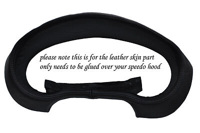 BLACK STITCH FITS SUBARU IMPREZA WRX STI 04-07 GAUGE HOOD SPEEDO LEATHER COVER
