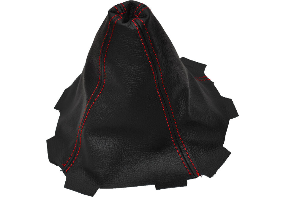 RED STITCHING LEATHER SKIN GEAR GAITER FITS SUZUKI SWIFT 2010-2014 CUSTOM NEW