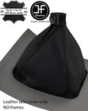 BLACK & BLACK TOP GRAIN REAL LEATHER GEAR GAITER FOR ALFA ROMEO 159 05-2011
