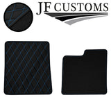 L BLUE DIAMOND STITCH VINYL 4X TAILORED FLOOR CARPETS FOR FORD CONSUL MK2