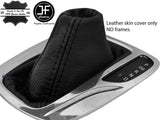 BLACK & BLACK LEATHER AUTOMATIC GEAR GAITER FOR VAUXHALL OPEL ASTRA K MK7 16-18
