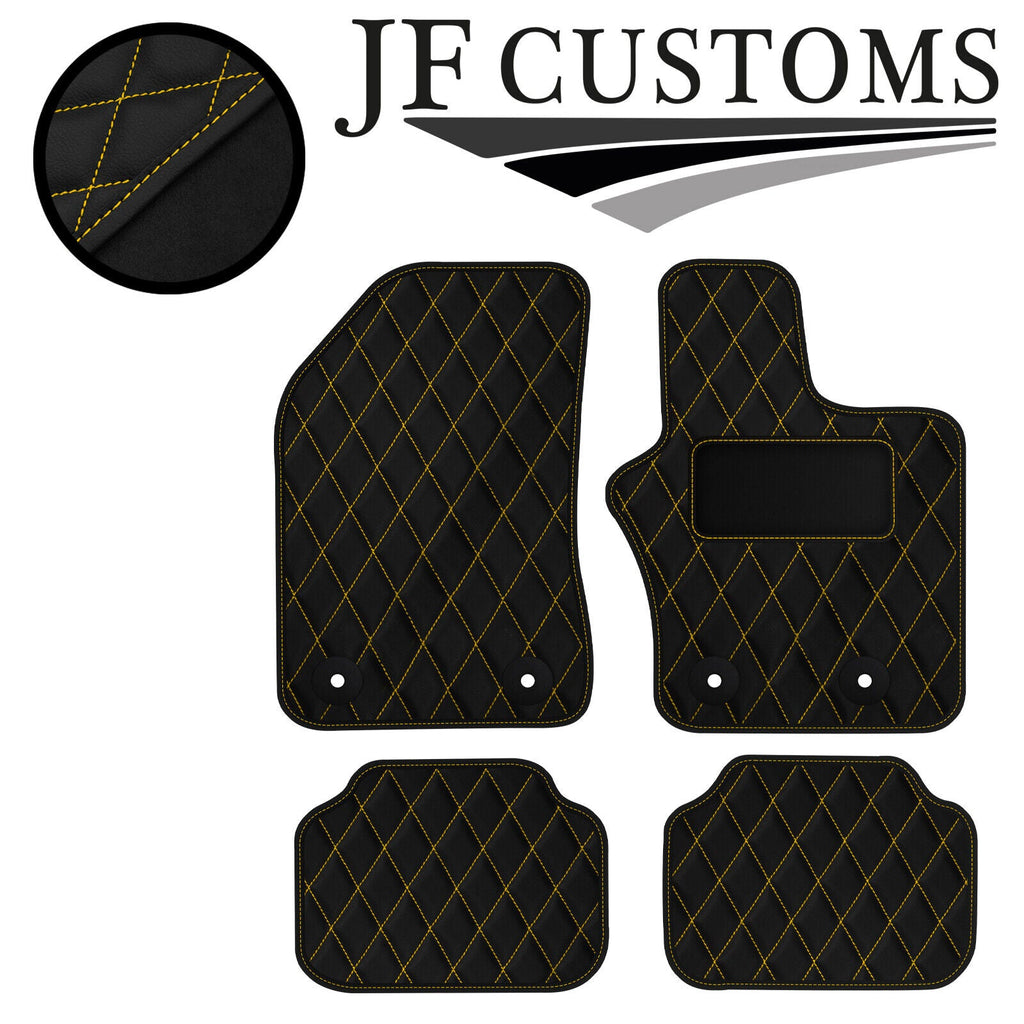 YELLOW DIAMOND VINYL 4X TAILORED FLOOR CARPET FOR JEEP RENEGADE 15-21 JF1