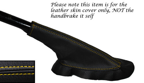 YELLOW STITCHING LEATHER HANDBRAKE GAITER FITS MORRIS MINOR 1000 1955-1971