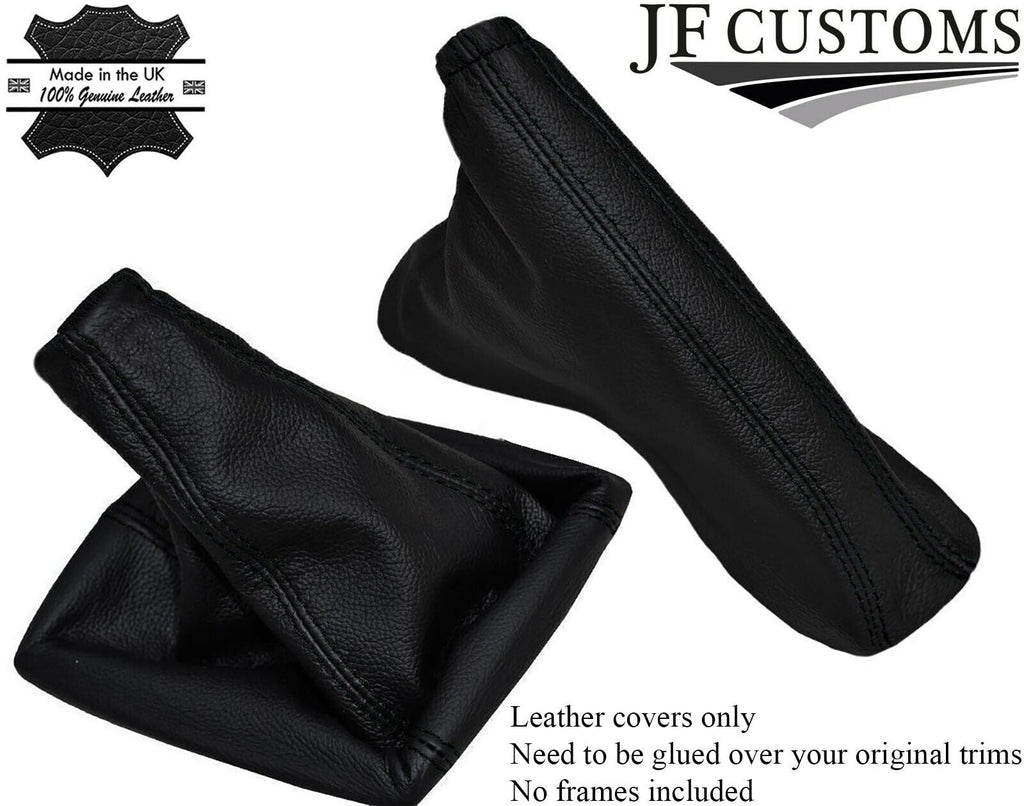 BLACK STITCH REAL LEATHER GEAR HANDBRAKE GAITER FOR VAUXHALL ASTRA H MK5 04-09