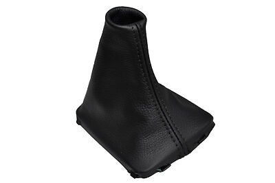 BLACK STITCHING FITS VOLVO V70 2008 TO 2013 LEATHER GEAR GAITER CUSTOM NEW