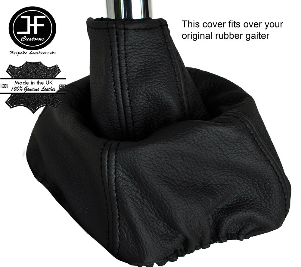 BLACK STICH MANUAL LEATHER OVERDRIVE GEAR GAITER OVER RUBBER FITS VOLVO 740 940