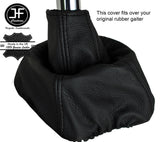 BLACK STICH MANUAL LEATHER OVERDRIVE GEAR GAITER OVER RUBBER FITS VOLVO 740 940