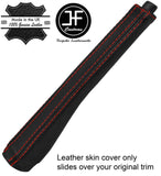 RED STITCH LEATHER HANDBRAKE HANDLE FITS FORD TRANSIT CUSTOM 2013-2016