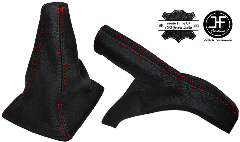 RED STITCHING LEATHER GEAR & HANDBRAKE GAITER FITS TOYOTA CELICA 1999-2005
