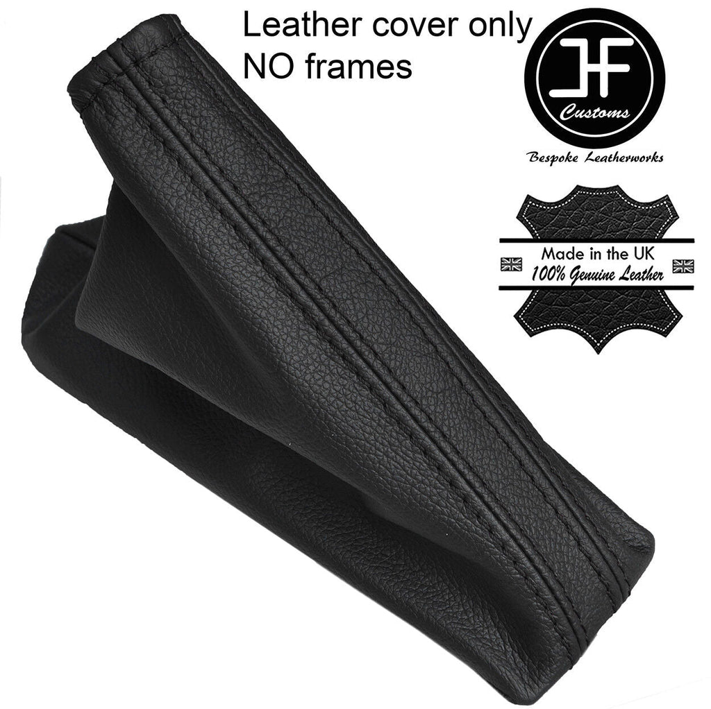 BLACK STITCH TOP GRAIN LEATHER HANDBRAKE GAITER FOR VAUXHALL OPEL CORSA D 06-14