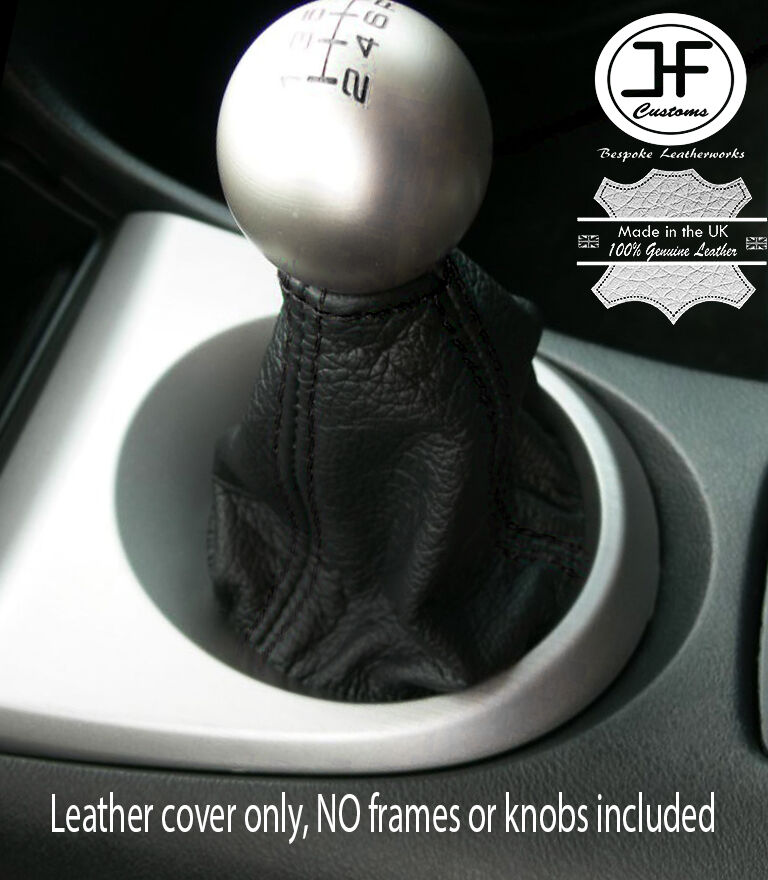 BLACK STITCH FOR HONDA CIVIC FK2 S TYPE S 2006-2012 GEAR GENUINE LEATHER GAITER