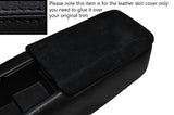BLACK STITCHING SUEDE ARMREST SKIN COVER FITS NISSAN S14 200SX 1994-1999