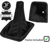 BLACK STITCH LEATHER MANUAL GEAR GAITER+PLASTIC FRAME FOR FIAT STILO 2001-2007