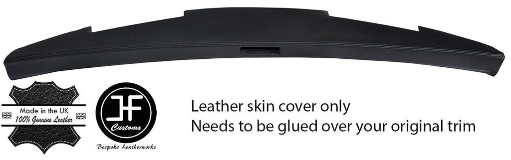 BLACK STITCH TOP DASH REAL LEATHER COVER FOR MINI CLASSIC ROVER COOPER STYLE 2