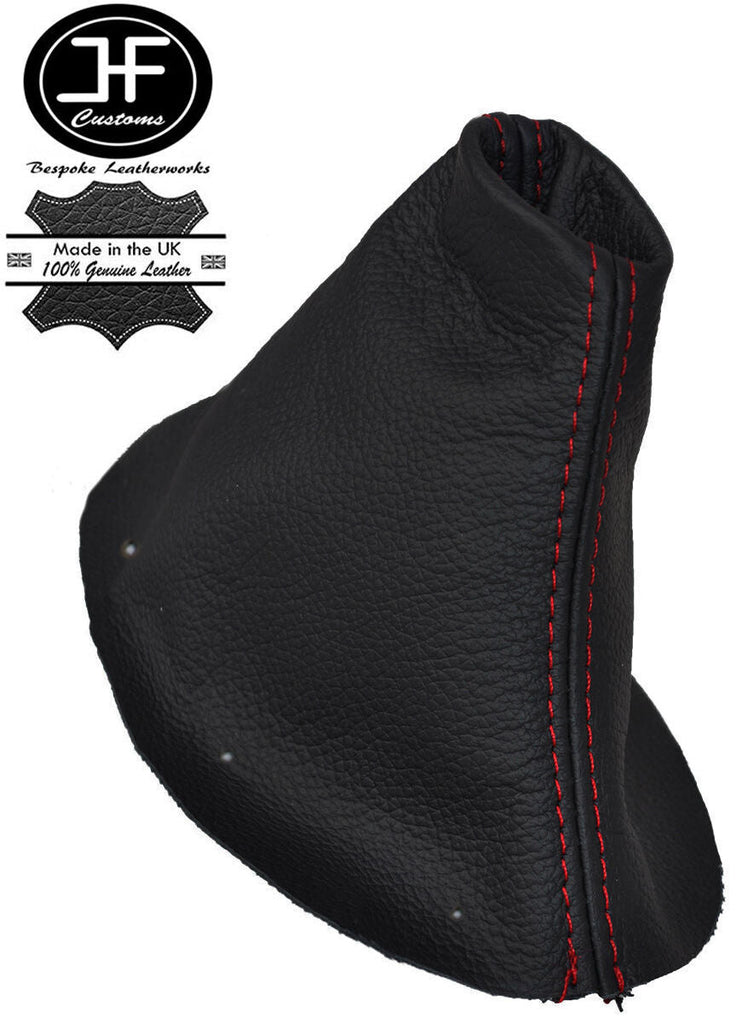 RED STITCHING FITS PEUGEOT 308 2007-2012 5 SPEED BLACK LEATHER GEAR GAITER
