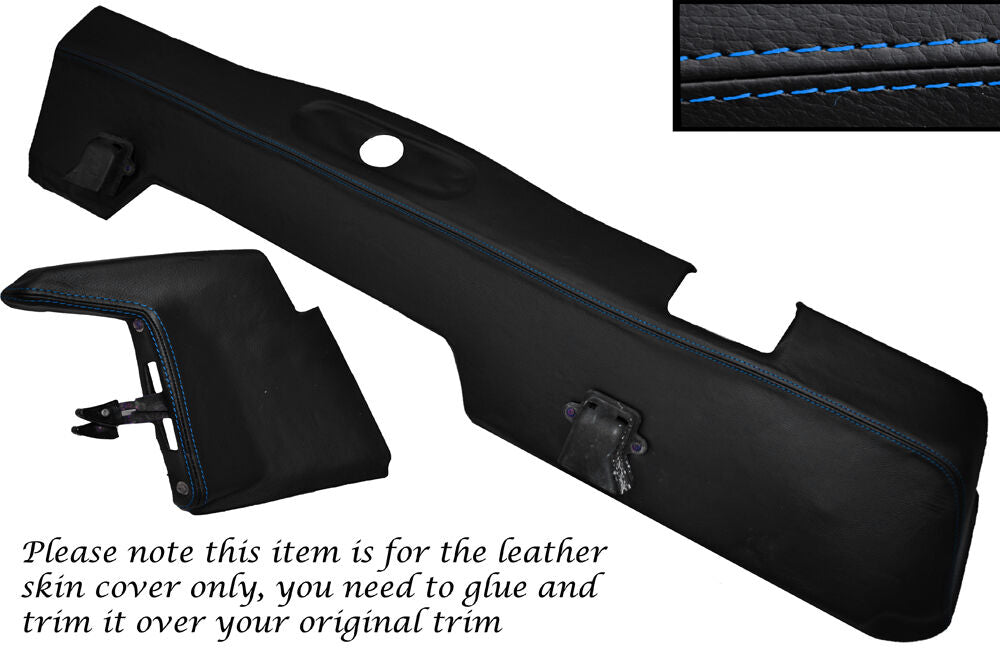 BLUE STITCH LOWER DASH DASHBOARD LEATHER COVERS FITS LAND ROVER SERIES 2 2A 3