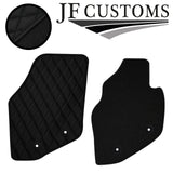 BLACK DIAMOND STITCH VINYL 4X TAILORED FLOOR CARPET FOR VOLVO V70 MK2 00-07 JF1