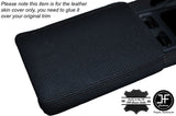 BLACK STITCH ARMREST LID PERFORATED LEATHER SKIN COVER FITS HONDA S2000 99-03