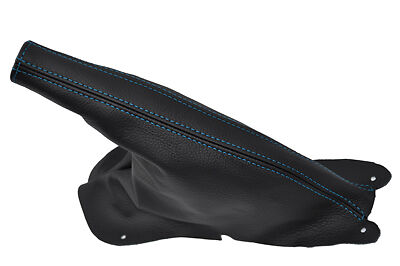 FITS FORD MUSTANG 94-04  E BRAKE LEATHER blue stitch CUSTOM NEW MADE IN UK