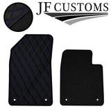 BLUE DIAMOND STITCH VINYL 4X TAILORED FLOOR CARPETS FOR CITROEN C6 05-12 JF1