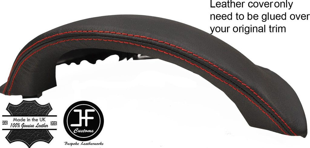 RED STITCH INSTRUMENT SPEEDO HOOD LEATHER COVER FOR MERCEDES VANEO W414 02-05