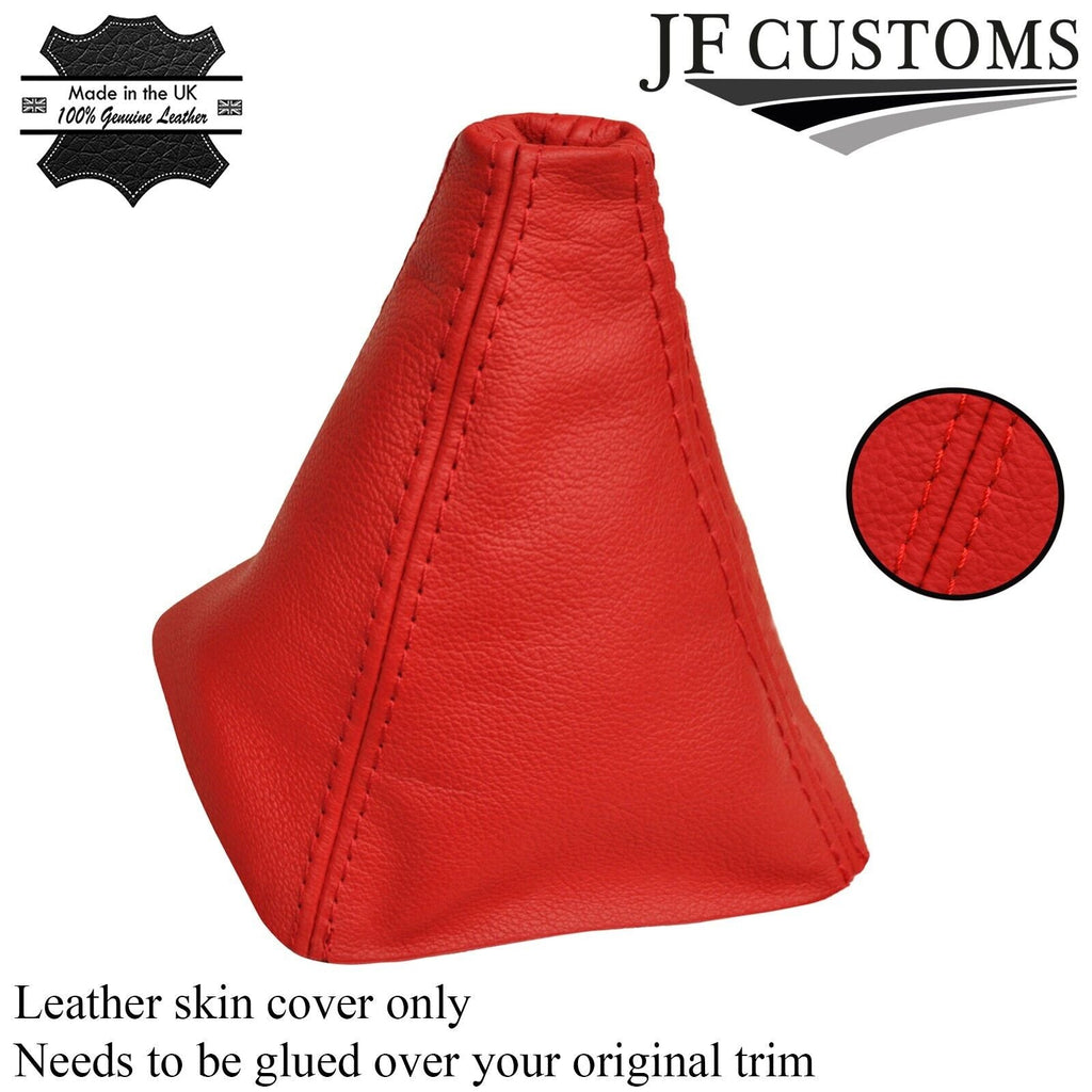RED REAL LEATHER MANUAL GEAR STICK GAITER FITS MITSUBISHI GTO 3000GT 90-2001