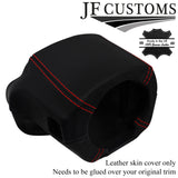 RED STITCH ITALIAN LEATHER STEERING SHROUD COVER FOR NISSAN 300ZX Z32 90-96