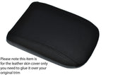 BLACK STITCHING ARMREST LID LEATHER SKIN COVER FITS FIAT CROMA 2005-2011