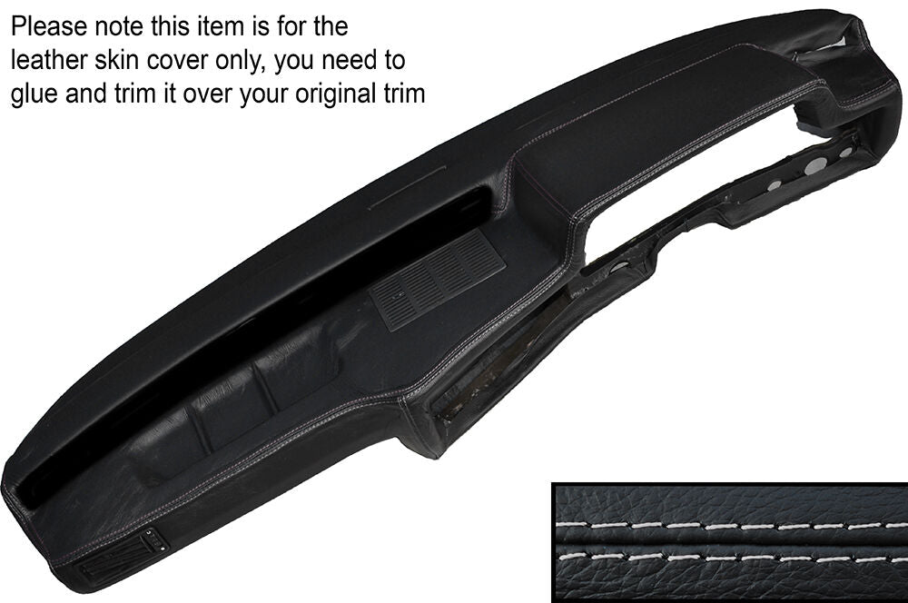 GREY STITCHING DASH DASHBOARD LEATHER SKIN COVER FITS BMW 3 SERIES E21 75-84