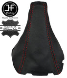 RED STITCH REAL LEATHER GEAR STICK GAITER FITS CHEVROLET SPARK 2009-2015