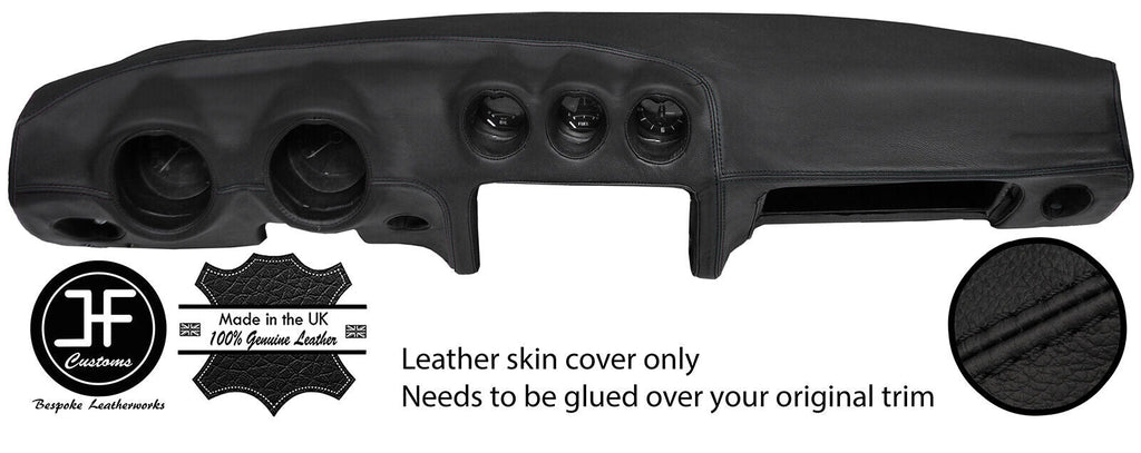 BLACK STITCHING DASH DASHBOARD REAL LEATHER COVER FITS DATSUN 260Z 2+2
