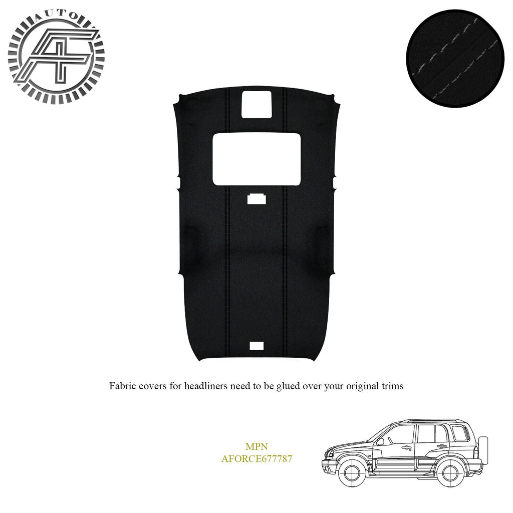 LUXE SUEDE HEADLINER COVER FITS SUZUKI VITARA II 5 DOOR SUV WITH SUNROOF 98-05