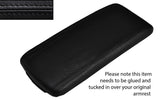BLACK STITCHING LEATHER ARMREST LID SKIN COVER FITS AUDI A1 2010-2014 CUSTOM NEW