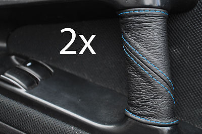 FITS MITSUBISHI FTO 2X DOOR HANDLE COVERS LEATHER L BLUE ST CUSTOM NEW