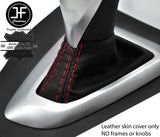 RED STITCH NAPPA LEATHER AUTOMATIC GEAR GAITER FOR BMW 1 F20 F21 2011-2019