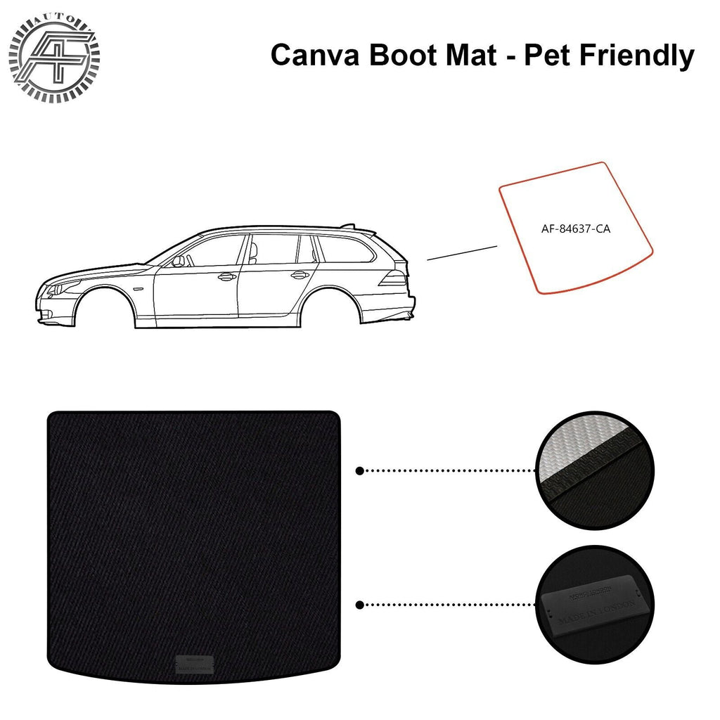 FITS BMW 5 SERIES E61 TOURING 03-10 DOG FRIENDLY TRUNK / BOOT CANVA MAT CAT/DOG