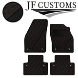 TAN DIAMOND STITCH VINYL 4X TAILORED FLOOR CARPETS FOR VOLVO V50 04-12 JF1
