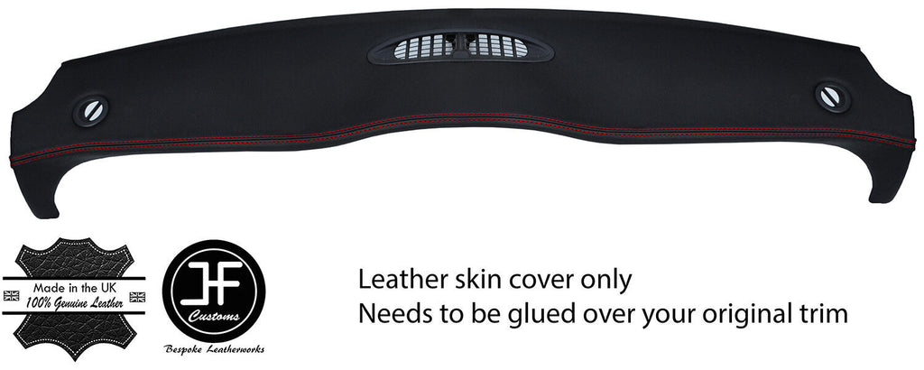RED STITCH TOP DASHBOARD LEATHER COVER FOR BMW MINI R50 R53 01-06 STYLE 2