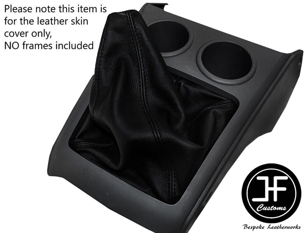 BLACK STITCH TOP GRAIN LEATHER 4X2 2WD GEAR GAITER FITS MAZDA BT-50 2006-2011