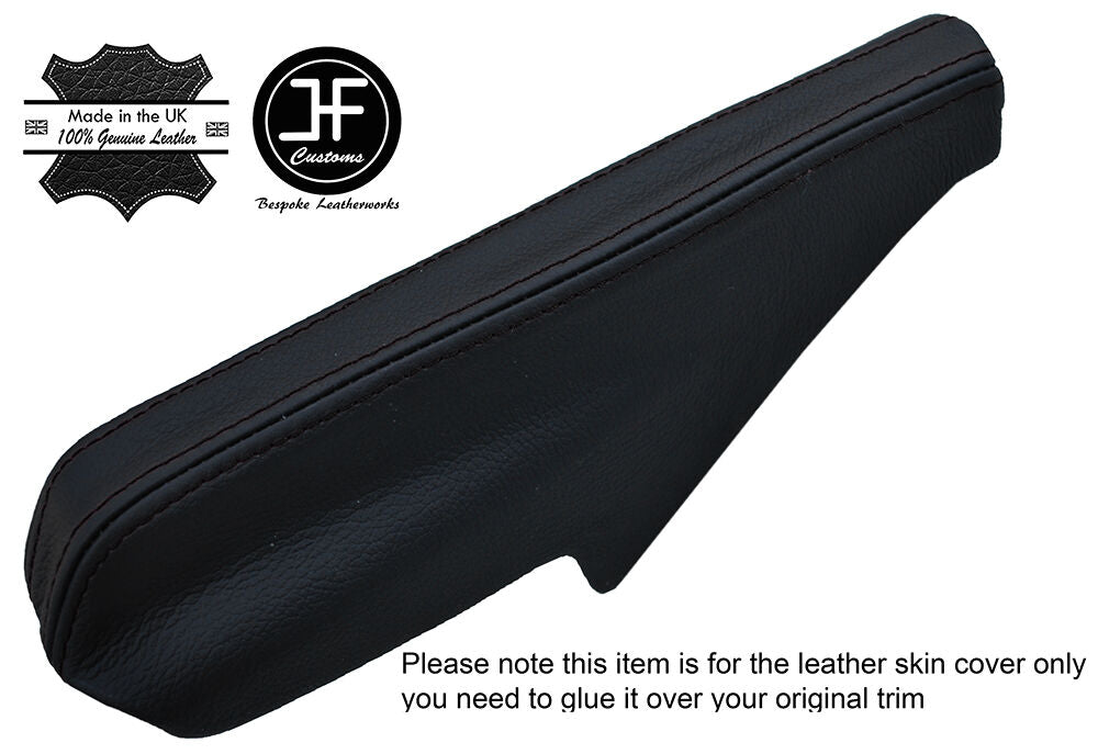 BLACK STITCHING HANDBRAKE TRIM LEATHER COVER FITS MERCEDES VITO W638 1996-2003