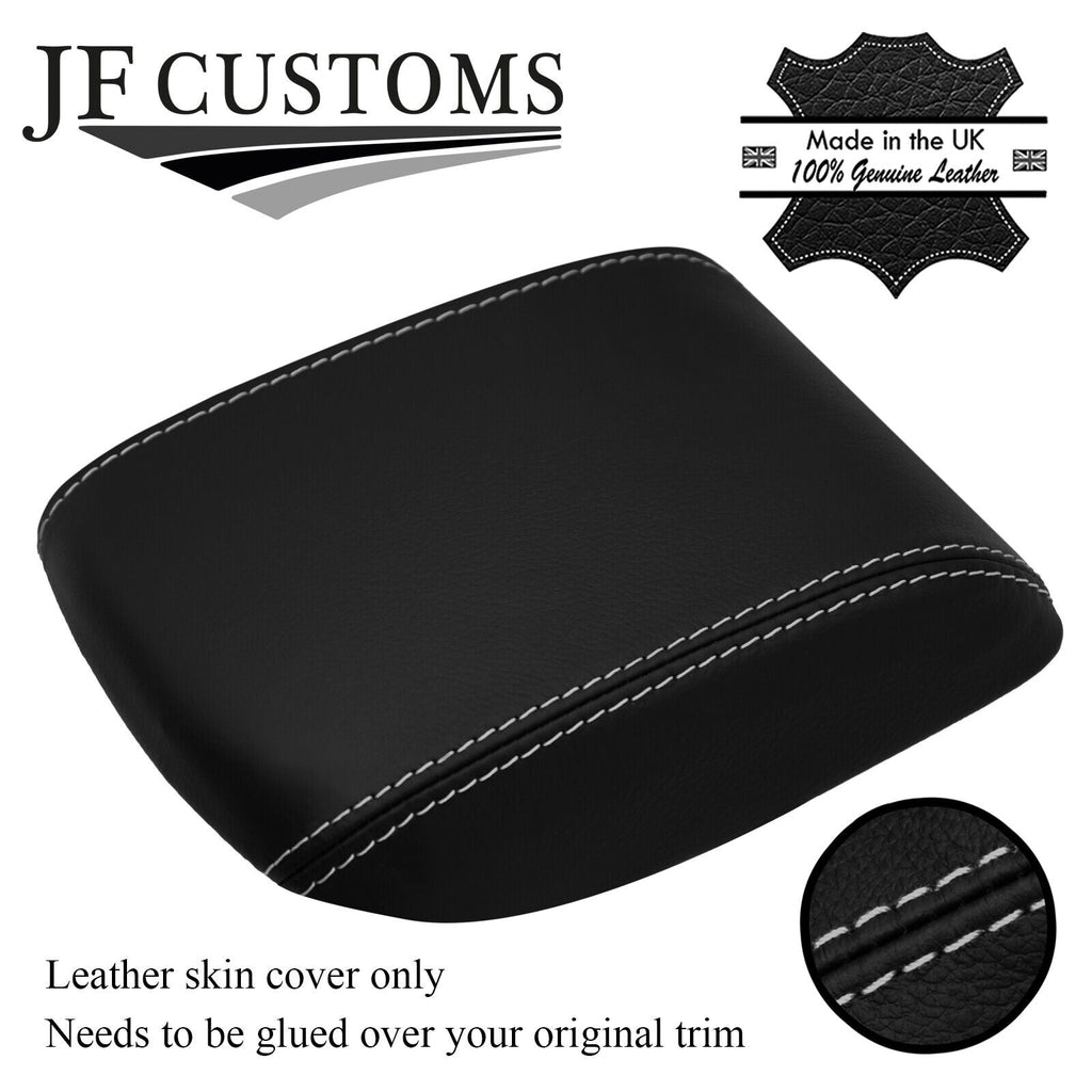 LIGHT GREY STITCHING TOP-GRAIN LEATHER ARMREST LID COVER FITS VOLVO V50 04-08