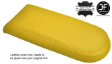 YELLOW GENUINE LEATHER ARMREST LID COVER FOR VW GOLF MK4 JETTA GTI 1998-2005