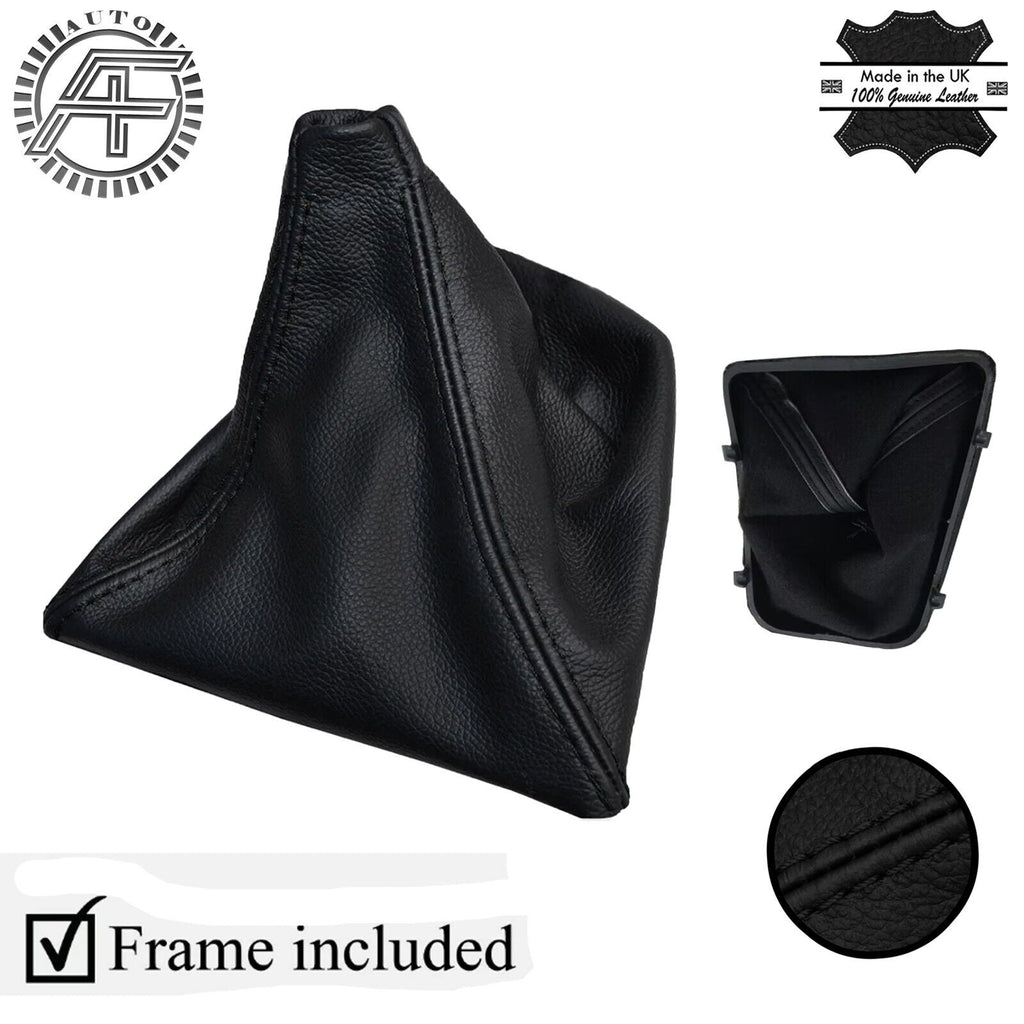 BLACK STITCH MANUAL LEATHER GEAR +PLASTIC FRAME FITS BMW X5 E53 SUV 1996-2006