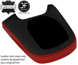 BLACK & RED LEATHER MANUAL GEAR SURROUND COVER  FOR FORD FIESTA MK9 2013-2017
