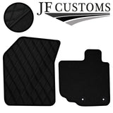 BLACK DIAMOND STITCH VINYL 4X TAILORED FLOOR CARPETS FOR SUZUKI SPLASH 08-14 JF1