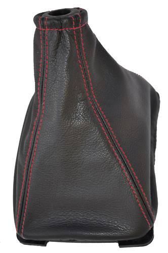 FITS PEUGEOT 205 & GTI 83-98 LEATHER GEAR BOOT RED ST CUSTOM NEW MADE IN UK